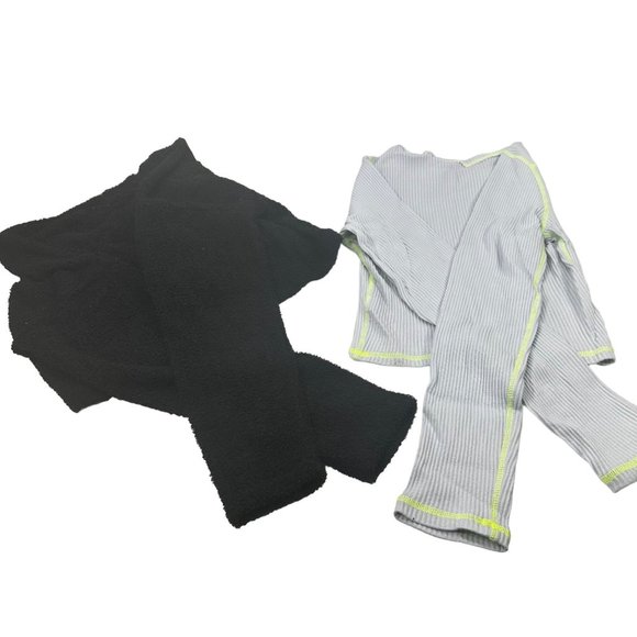 2 Piece Wild Fable Women's XS Black Crop Sweater And Blue Ribbed T-Shirt New - Picture 2 of 16